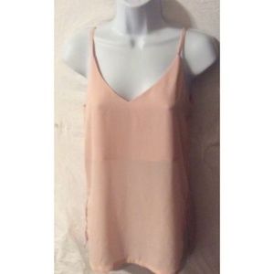 H&M women's  Spaghetti Strap with Side Slit Blouse